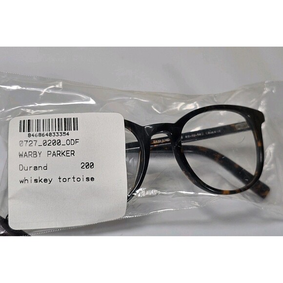 Warby Parker Women's Eyeglass Frames Durand 200 Whiskey Tort 48-18 142 Demo Lens - Picture 2 of 15